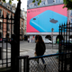 An Apple advertisement in Paris. Photo: AP